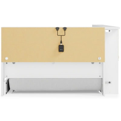 Ashley Piperton White Twin Bookcase Storage Bed