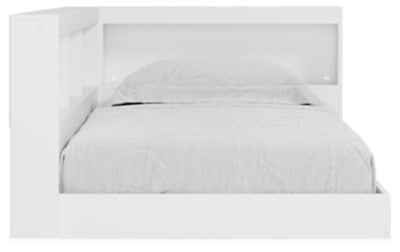 Ashley Piperton White Twin Bookcase Storage Bed