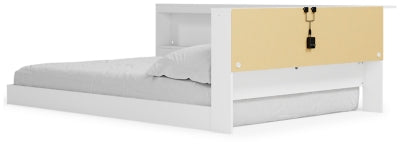 Ashley Piperton White Full Bookcase Storage Bed