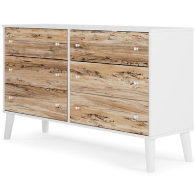 Ashley Piperton Two-tone Brown White 59" W Dresser