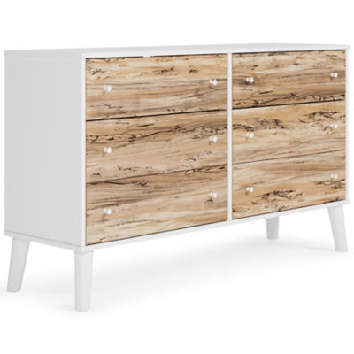 Ashley Piperton Two-tone Brown White 59" W Dresser