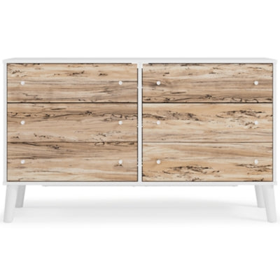 Ashley Piperton Two-tone Brown White 59" W Dresser