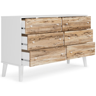 Ashley Piperton Two-tone Brown White 59" W Dresser