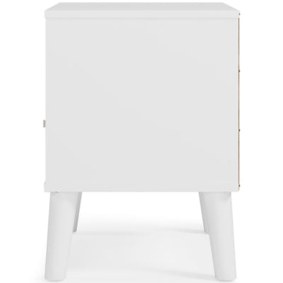 Ashley Piperton Two-tone Brown White 1 Drawer Nightstand