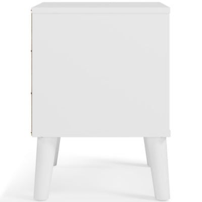 Ashley Piperton Two-tone Brown White 1 Drawer Nightstand