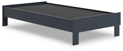 Ashley Simmenfort Navy Blue Twin Platform Bed