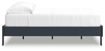 Ashley Simmenfort Navy Blue Full Platform Bed
