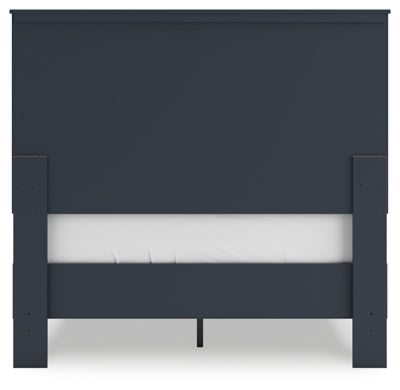 Ashley Simmenfort Navy Blue Full Platform Bed