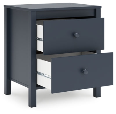 Ashley Simmenfort Navy Blue Nightstand