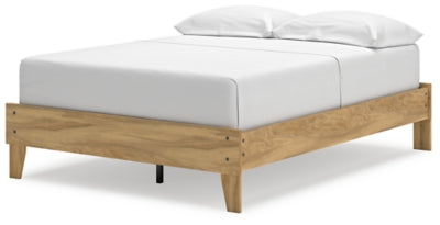 Ashley Bermacy Light Brown Full Platform Bed