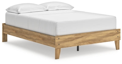Ashley Bermacy Light Brown Full Platform Bed
