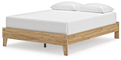 Ashley Bermacy Light Brown Queen Platform Bed