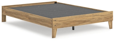Ashley Bermacy Light Brown Queen Platform Bed