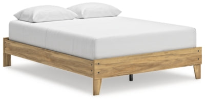 Ashley Bermacy Light Brown Queen Platform Bed