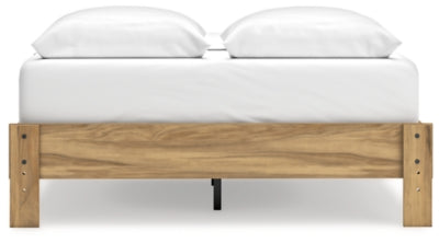 Ashley Bermacy Light Brown Queen Platform Bed