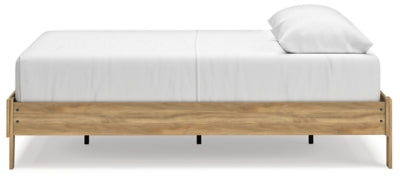 Ashley Bermacy Light Brown Queen Platform Bed