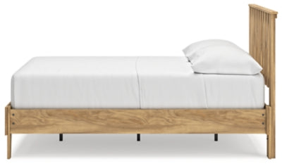 Ashley Bermacy Light Brown Full Platform Panel Bed