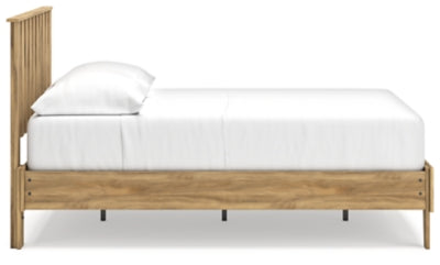 Ashley Bermacy Light Brown Full Platform Panel Bed