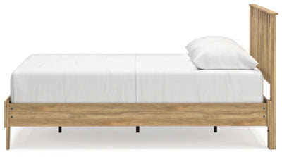 Ashley Bermacy Light Brown Queen Platform Panel Bed