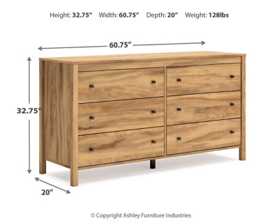 Ashley Bermacy Light Brown Dresser