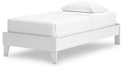Ashley Hallityn White Twin Platform Bed