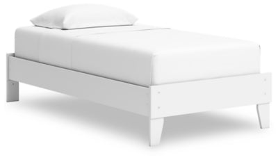 Ashley Hallityn White Twin Platform Bed