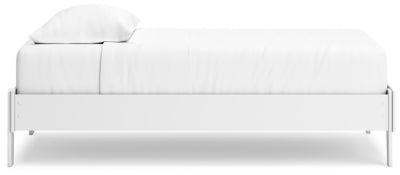 Ashley Hallityn White Twin Platform Bed