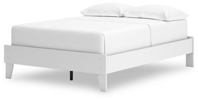 Ashley Hallityn White Full Platform Bed