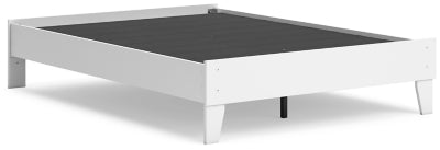 Ashley Hallityn White Full Platform Bed