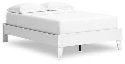 Ashley Hallityn White Full Platform Bed