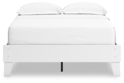 Ashley Hallityn White Full Platform Bed