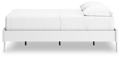 Ashley Hallityn White Full Platform Bed