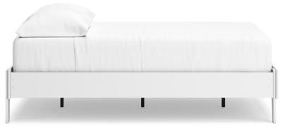 Ashley Hallityn White Full Platform Bed