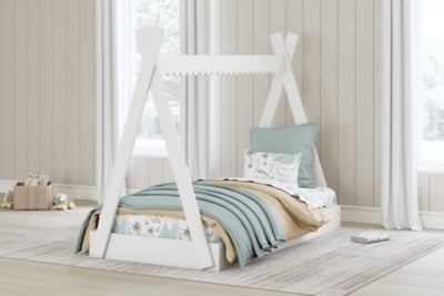 Ashley Hallityn White Twin Tent Bed