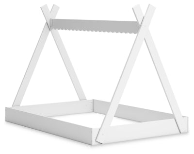 Ashley Hallityn White Full Tent Bed