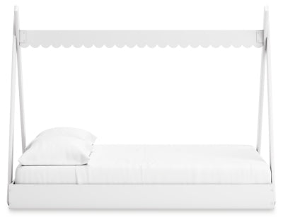 Ashley Hallityn White Full Tent Bed