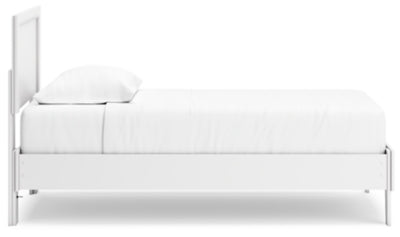 Ashley Hallityn White Twin Panel Platform Bed