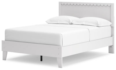 Ashley Hallityn White Full Panel Platform Bed