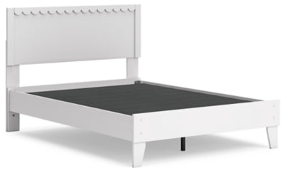 Ashley Hallityn White Full Panel Platform Bed