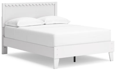 Ashley Hallityn White Full Panel Platform Bed