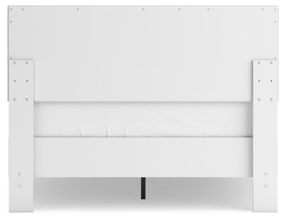 Ashley Hallityn White Full Panel Platform Bed