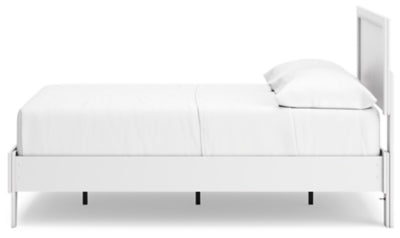 Ashley Hallityn White Full Panel Platform Bed