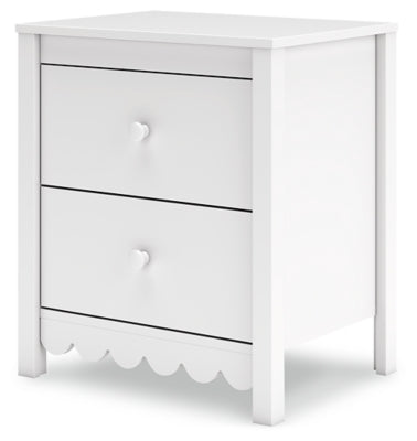 Ashley Hallityn White Nightstand