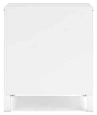 Ashley Hallityn White Nightstand