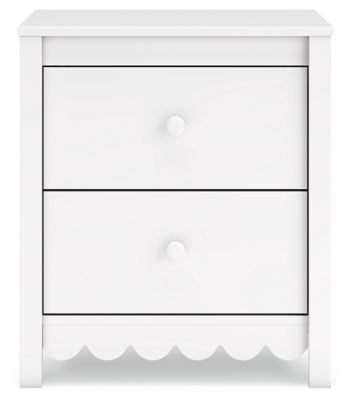 Ashley Hallityn White Nightstand