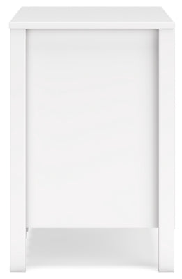 Ashley Hallityn White Nightstand