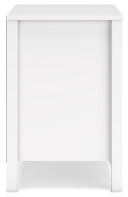 Ashley Hallityn White Nightstand