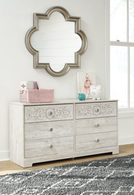 Ashley Paxberry Whitewash 59" W Dresser