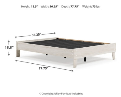 Ashley Socalle Light Natural Full Platform Bed