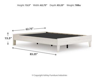 Ashley Socalle Light Natural Queen Platform Bed